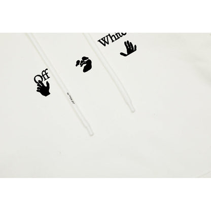 OFF WHITE Hoodie Trendy Street Style Personalized Cotton