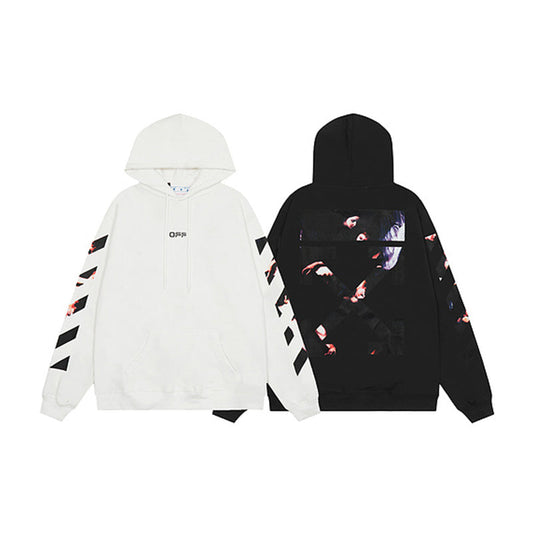 OFF WHITE Hoodie Trendy Street Style Personalized Cotton