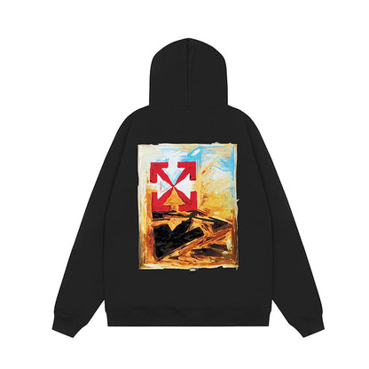 OFF WHITE Hoodie Trendy Street Style Personalized Cotton