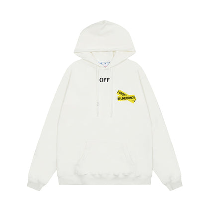 OFF WHITE Hoodie Trendy Street Style Personalized Cotton