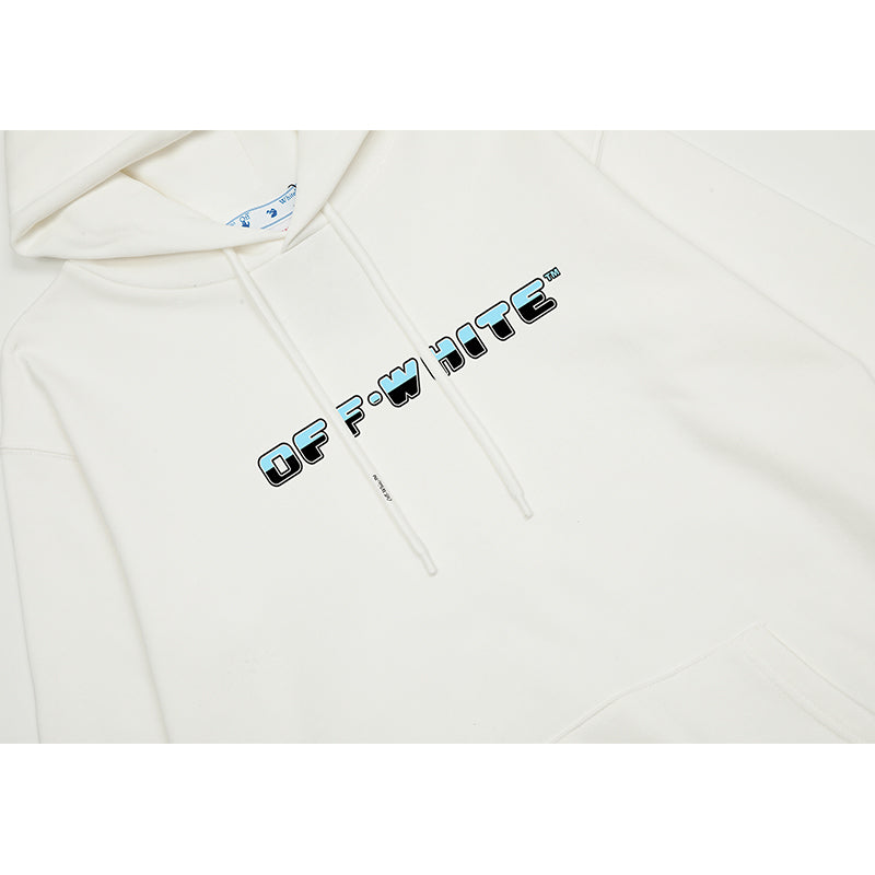 OFF WHITE Hoodie Trendy Street Style Personalized Cotton