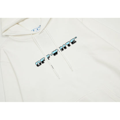 OFF WHITE Hoodie Trendy Street Style Personalized Cotton