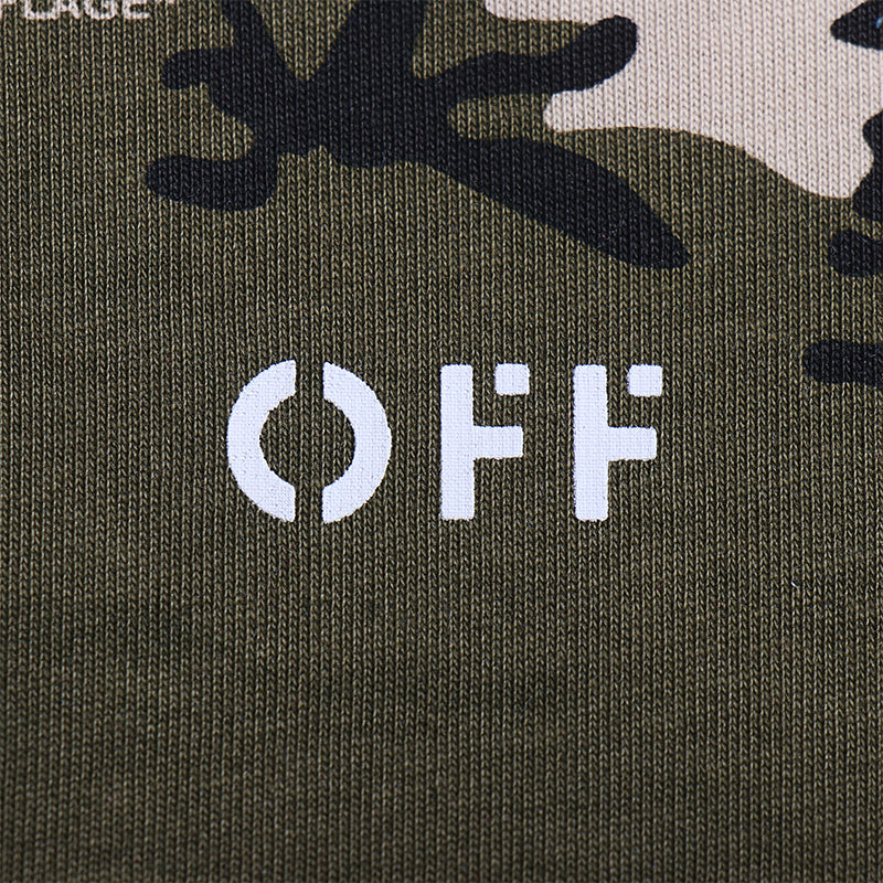 Off White T Shirts Tie-Dye Process Loose Men'S And Women'S Same Style Pure Cotton Short Sleeves
