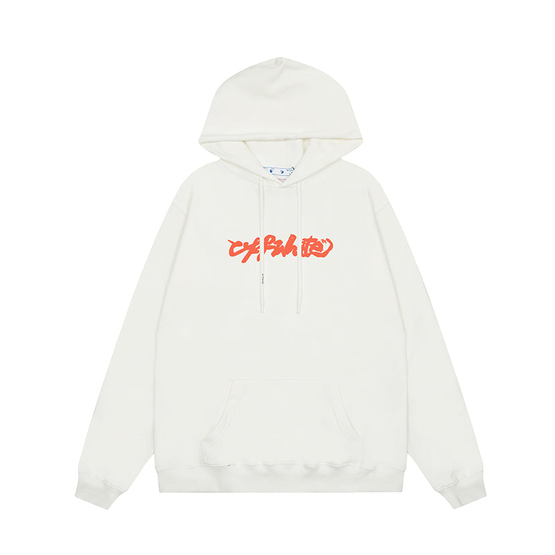 OFF WHITE Hoodie Trendy Street Style Personalized Cotton