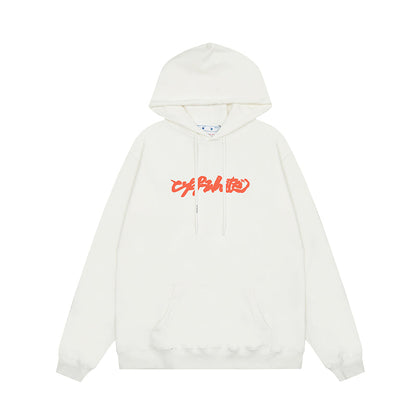OFF WHITE Hoodie Trendy Street Style Personalized Cotton