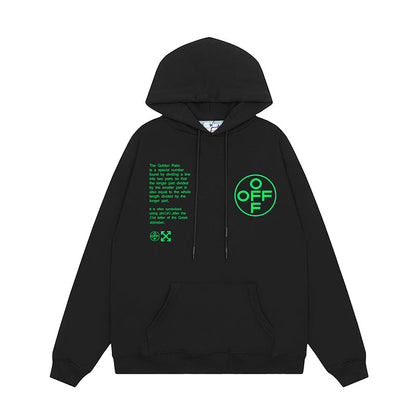OFF WHITE Hoodie Trendy Street Style Personalized Cotton