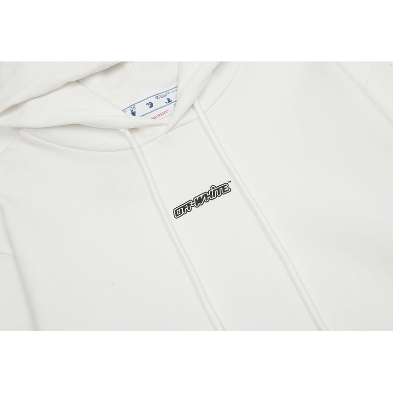 OFF WHITE Hoodie Trendy Street Style Personalized Cotton