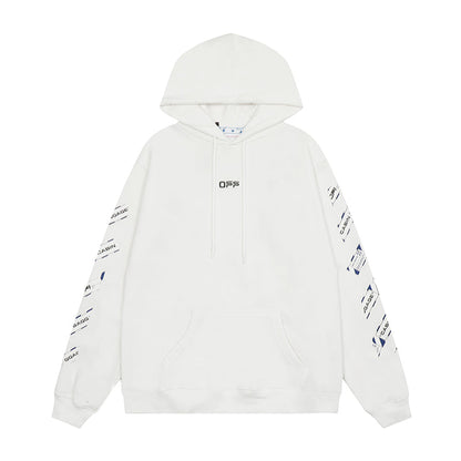 OFF WHITE Hoodie Trendy Street Style Personalized Cotton
