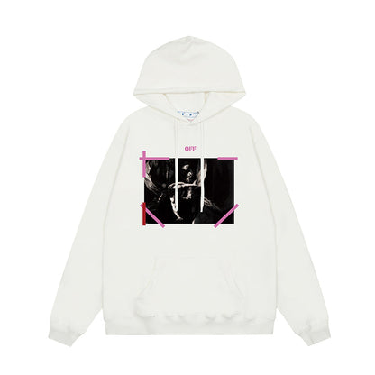 OFF WHITE Hoodie Trendy Street Style Personalized Cotton