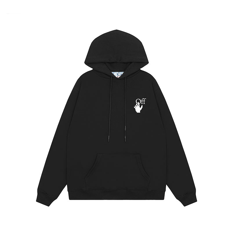 OFF WHITE Hoodie Trendy Street Style Personalized Cotton