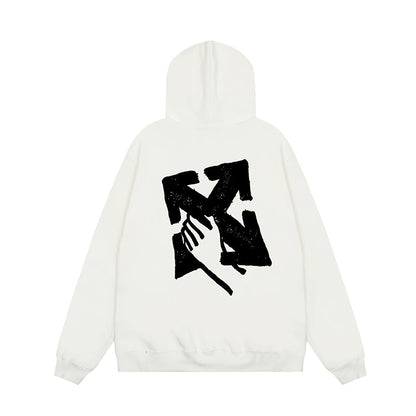 OFF WHITE Hoodie Trendy Street Style Personalized Cotton