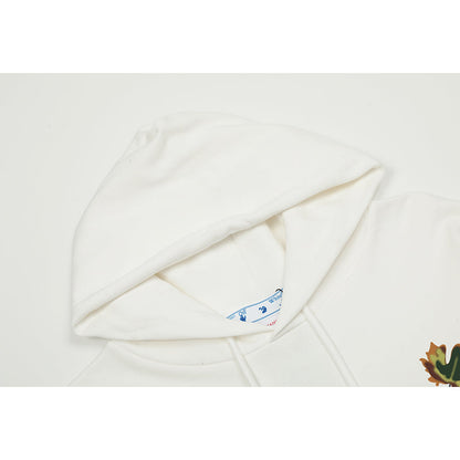 OFF WHITE Hoodie Trendy Street Style Personalized Cotton