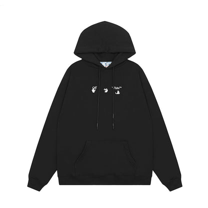OFF WHITE Hoodie Trendy Street Style Personalized Cotton