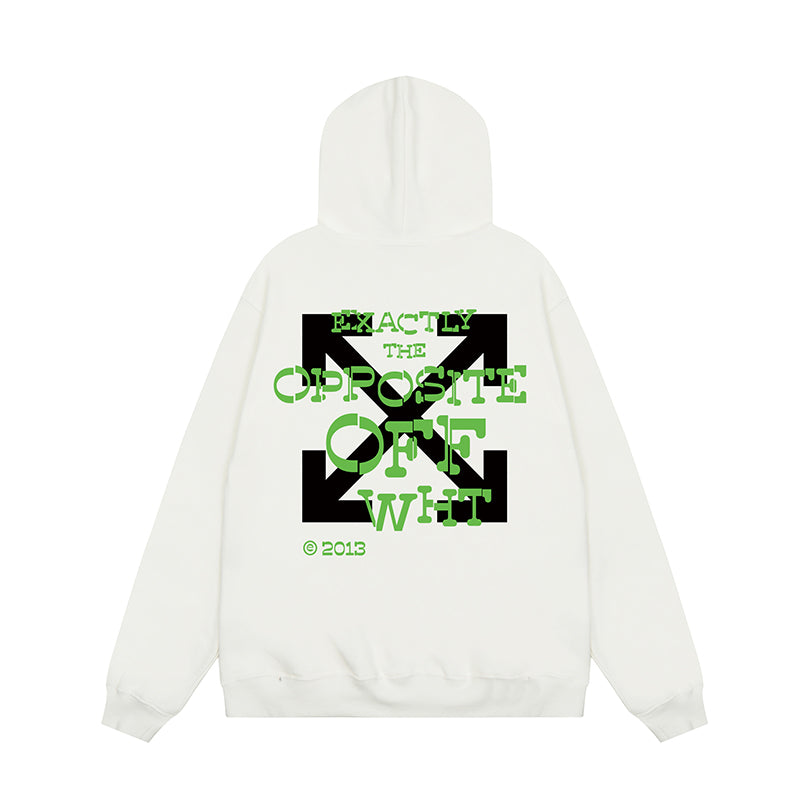 OFF WHITE Hoodie Trendy Street Style Personalized Cotton