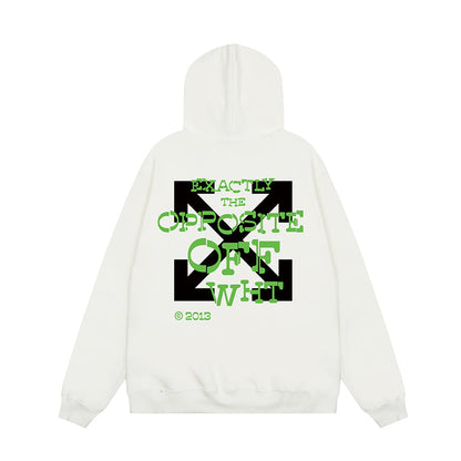OFF WHITE Hoodie Trendy Street Style Personalized Cotton