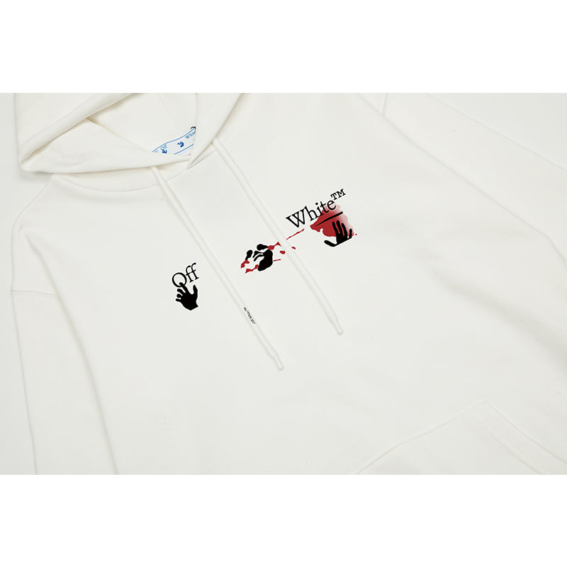 OFF WHITE Hoodie Trendy Street Style Personalized Cotton